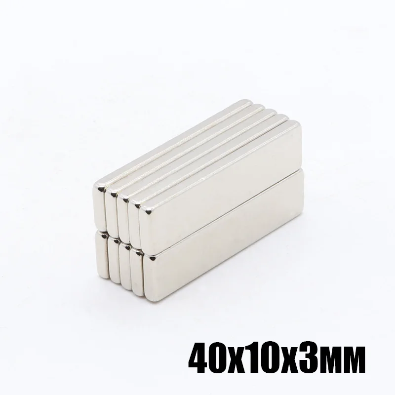20 шт. 40x10x3 мм N35 неодимовый магнит маленькая квадратная мощность сильные магниты 40*10*3 мм Редкоземельные неодимовые магниты s 30x10x5 мм