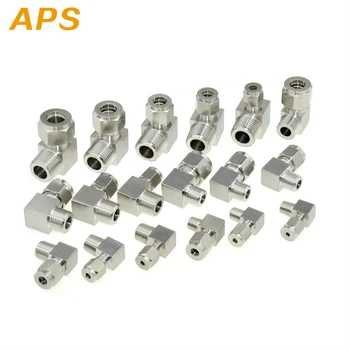 

Stainless Steel 304 Elbow 1/4" 1/2" PT NPT Male Thread 8mm 10mm 12mm 1/4" 1/2" Double Ferrule Tube Compression Fitting Connector