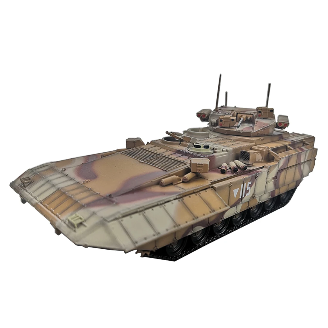 1/72 литая под давлением модель военного танка T15 Трехцветная камуфляжная металлическая литая модель военного танка игрушка, коллекция подарок