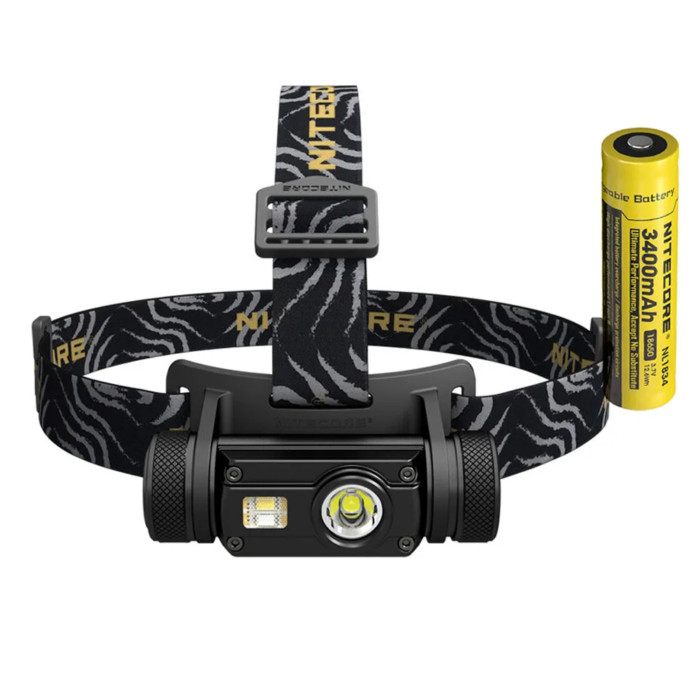 NITECORE HC65 USB Перезаряжаемый налобный фонарь CREE XM-L2 U2 max 1000 люмен дальность луча 110 м наружная фара для велосипеда - Испускаемый цвет: HC65 NL1834