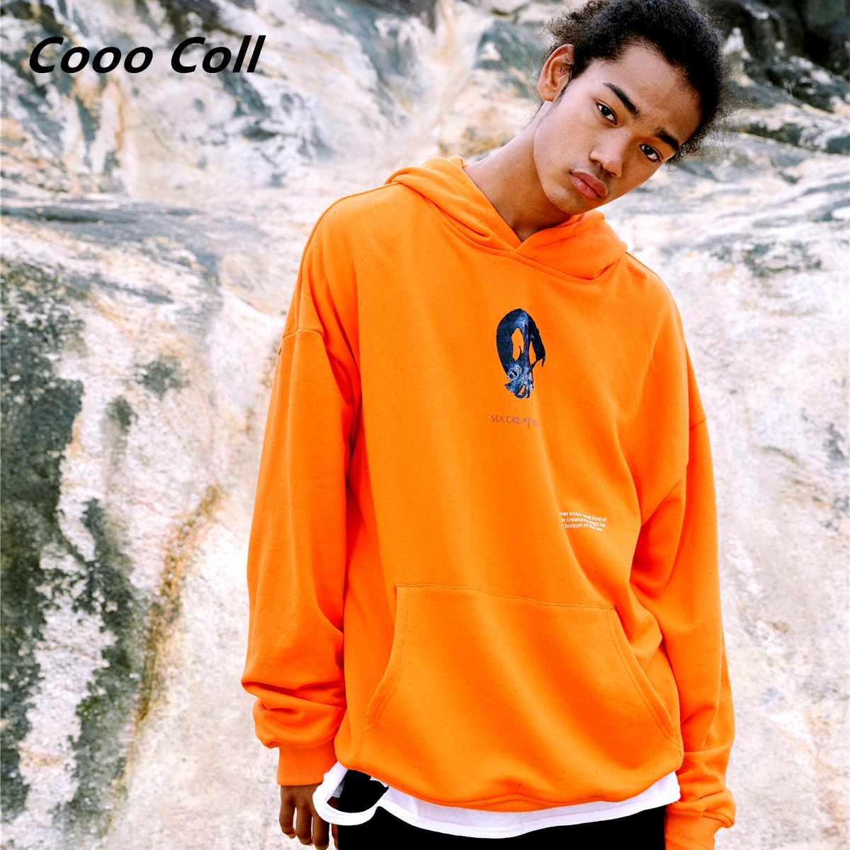 CoooColl 19FW уличная хип хоп толстовка мужская High street Kanye Новая мода лучшее качество глубокий морской житель толстовка с капюшоном