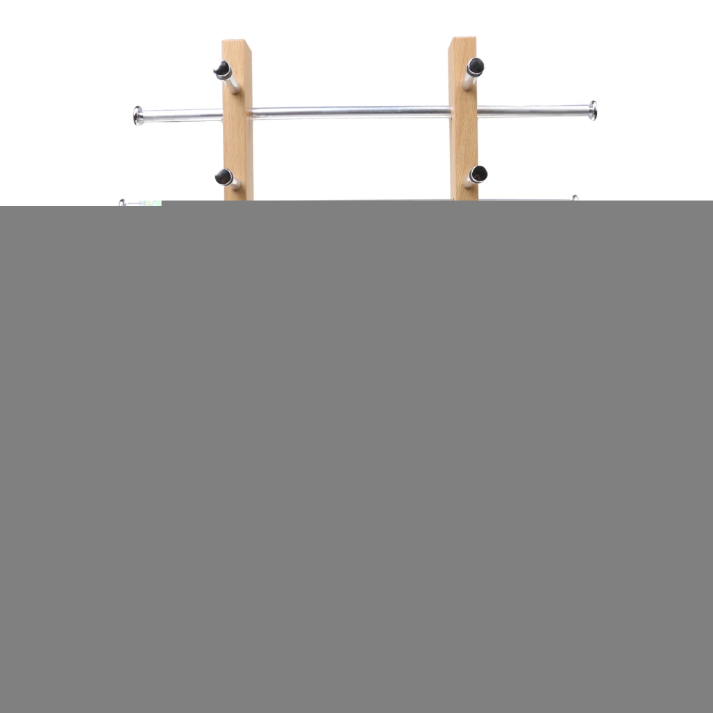 6-Layer Sunglasses Eyeglasses Display Wooden Frame Rack Stand Holder Organizer silver color Displaying sunglass eyeglass and glasses