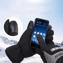 Men Winter USB Hand Warmer Electric Thermal Gloves Thermal Gloves Outdoor Motorcycle Riding Windproof Thicken Ski Gloves