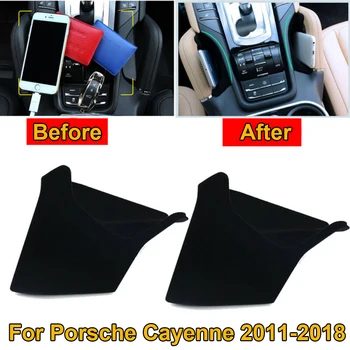 

Car Storage Container For Porsche Cayenne 2011-2018 Black Plastic+Velvet