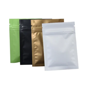 

8x12cm Aluminized Matte 4 Colors Ziplock Sealing Bags Small Accessory Bag Zip Bags Zip Bags Lock 2000pcs DHL Free Shipping