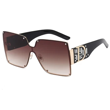 

2020 New Fashion D Diamond Sunglasses Luxury Brand Designer Box Big Face Sunglasses Oversized Sunglasses