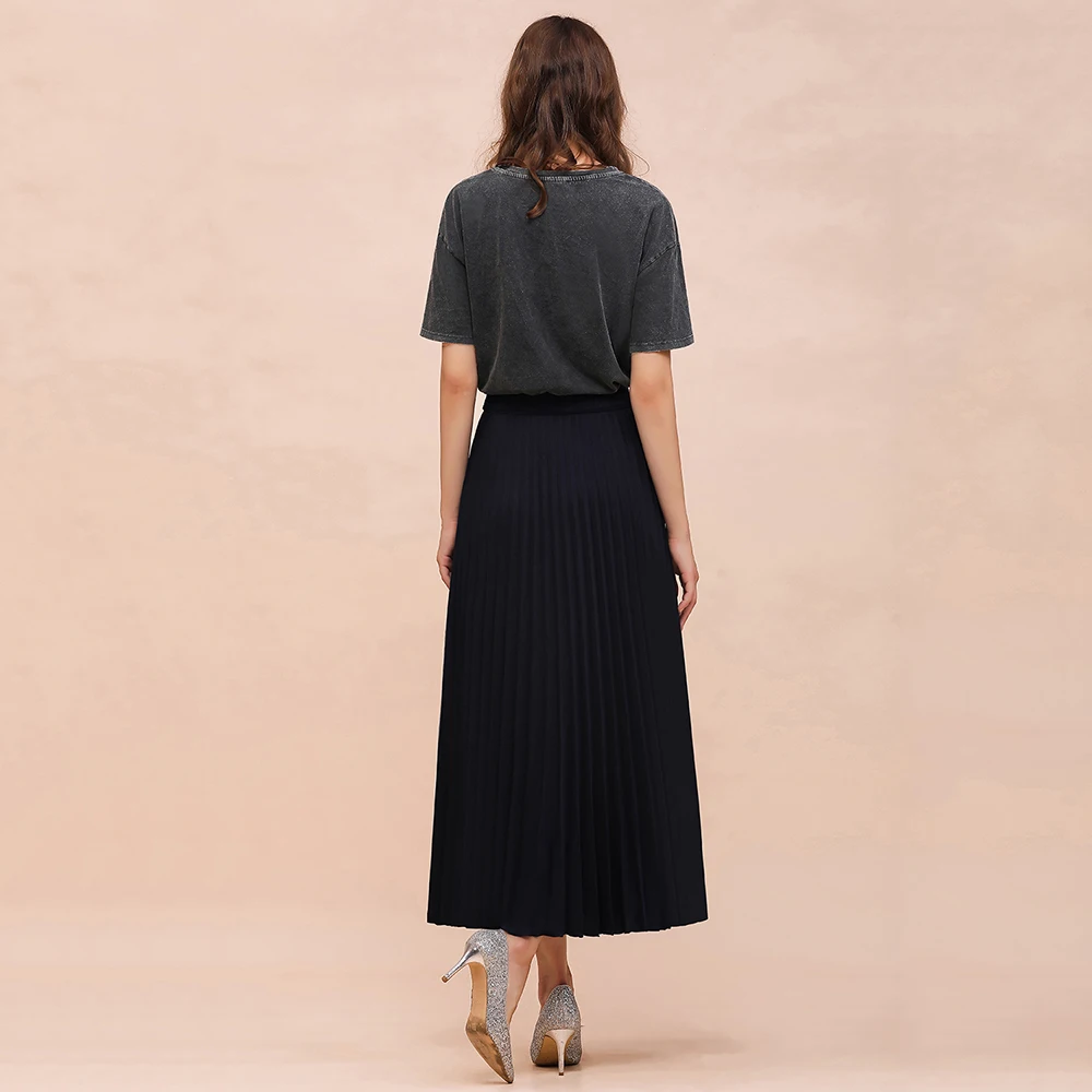 Faldas Mujer Moda один слой длинные юбки женские несколько цветов пыльная Юбка с розой черный бордовый Юбка женска