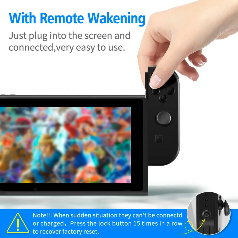 Bluetooth беспроводной Pro игровой контроллер геймпад рукоятка джойстик Joy-con(L/R) с ремешком/Wakening для Nintendo Switch NS консоль