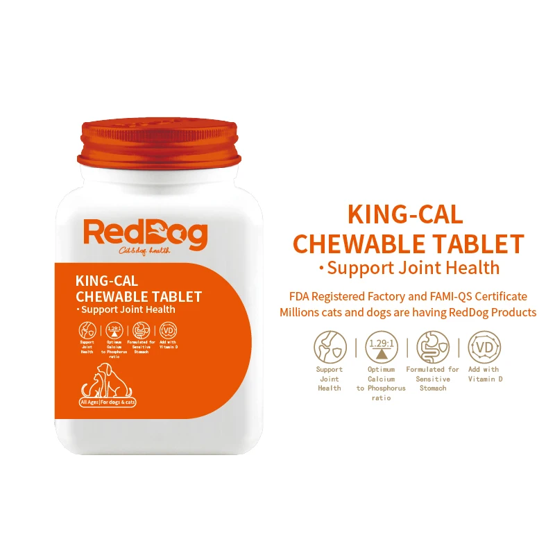 PROD 1005002995724513 RedDog Calcium Tablets/Joint Health/Easily
Absorbed/Vitamin D/Vitamins Supplement for Cats Cat Foods Dog Products
Cat Accesories