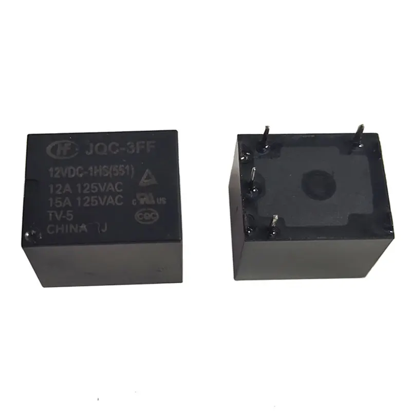 5Pcs 10A Relay HF3FF-JQC-3FF- 5VDC-1ZS 12VDC-1ZS 24VDC-1ZS(551) 5 Pin DIP5 HF- JQC-3FF- 5V 9V 12V 24V DC Relays | Электроника