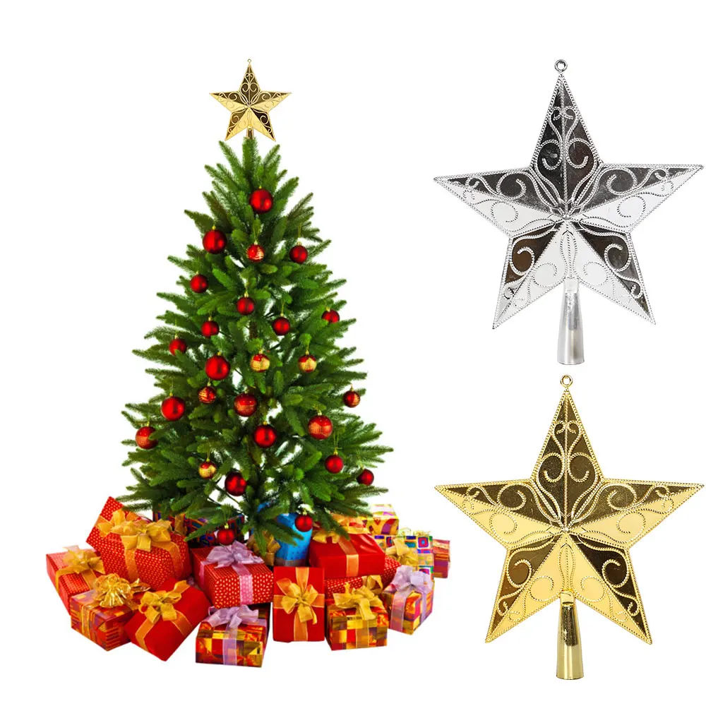 Shimmer Star Xmas 3D Красивая Праздничная елка топ декор большой праздничный реквизит ПВХ вечерние рождественские украшения