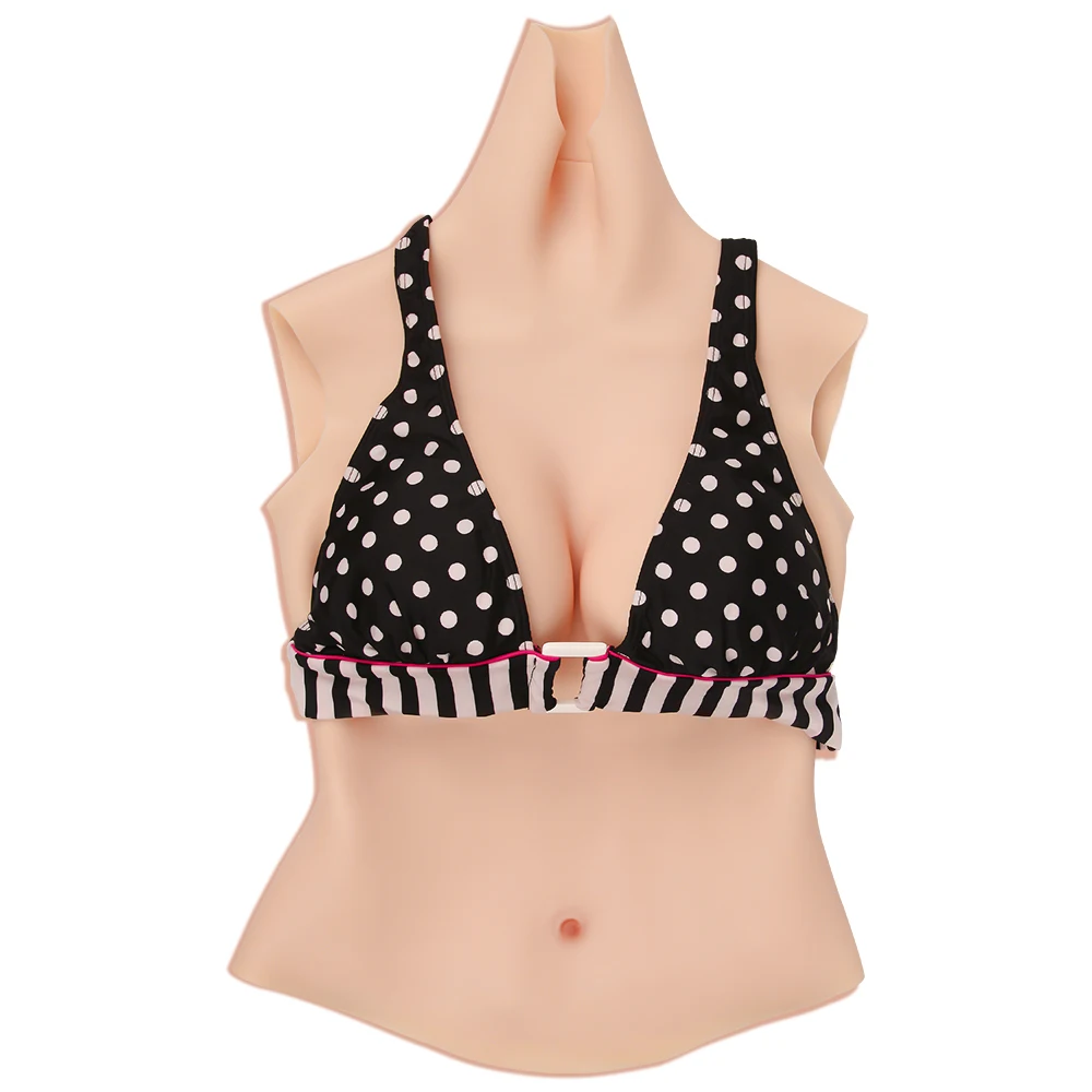 

CYOMI Half Body Realistic Silicone Breast Froms with Silk Cotton Bloodshot Skin Texture Crossdresser Drag Queen Tits 4G