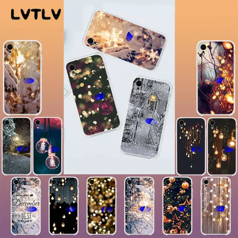 LVTLV пейзаж зимний свет Снег DIY роскошный высококачественный чехол для телефона