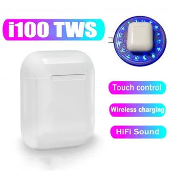 

i100 TWS Bluetooth Earphone 1:1 Size Wireless earbuds Single Use Bass Headset PK i10 i80 i500 i9000 i200000 pro tws W1 H1 chip