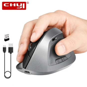 

Rechargeable Vertical Mouse Wireless Mouse 6 Buttons 2.4Ghz USB Computer Ergonomic Optical Gaming Mice For PC Laptop Game