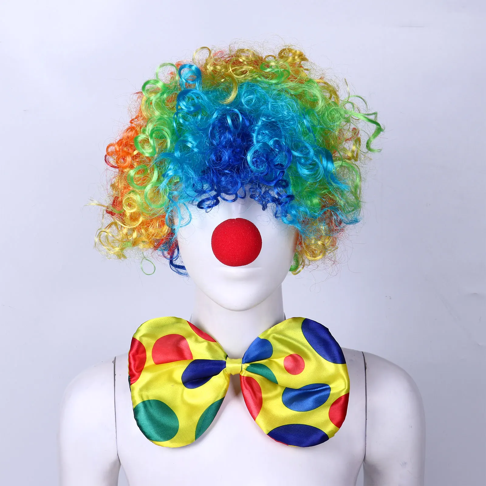 Adults Black Star Fabric Giant Bow Tie Funny Clown & Circus Fancy Dress 