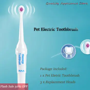 

Pet Electric Toothbrush Soft Dog Cat's Tooth Brush Safe Acoustic Wave Tooth Cleaning Tool Portable Pet Cleaning Tooth care tool