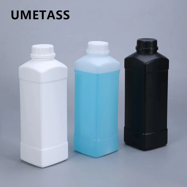 Bouteilles en plastique vides 250ml / 500ml / 1l Réactifs chimiques  liquides Hdpe Conteneur Cosmétique Aliments