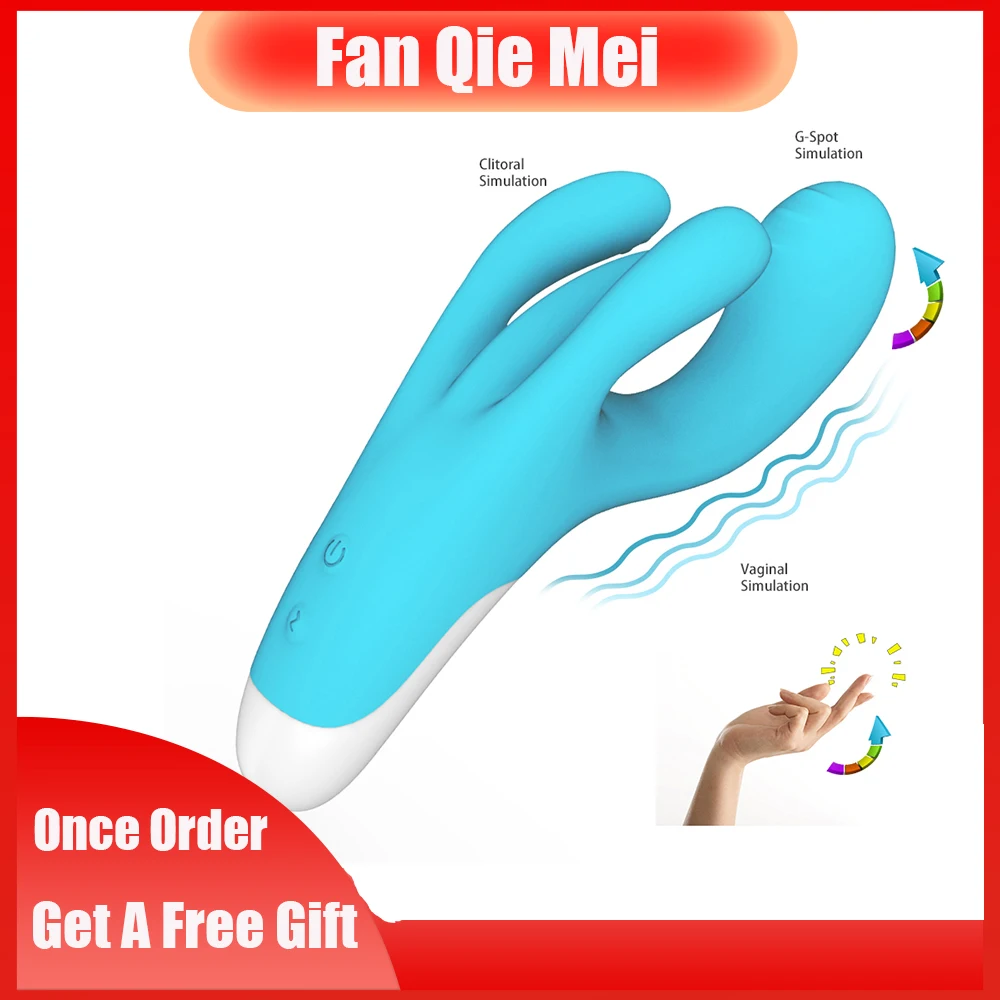 10 Speeds G-spot Rabbit Vibrator for Woman Masturbation Clitoris Stimulator Dildos Waterproof Rechargeable Adult Sex Toys