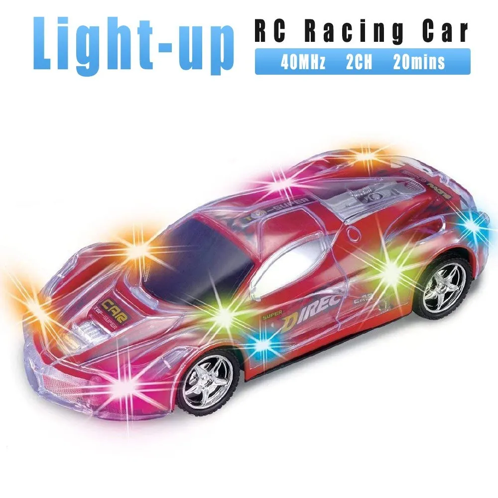 S222 гоночный автомобиль 1:24 RC спортивный автомобиль эффектные мигающие светодиодные фонари р/у модель Авто Подарочная игрушка для детей мальчиков и девочек
