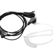 10 шт. акустическая тайная гарнитура с воздушной трубкой, микрофон стандарт голосовой связи PTT для Motorola Радио 2,5 мм 1 pin MR350R, MR355R, MR356R MH230R MB140R