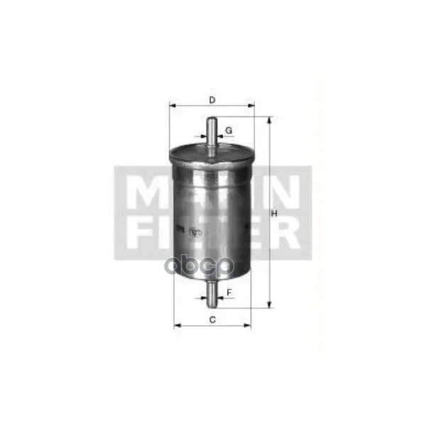 Фильтр Топливный Renault Logan, Sandero 1,4-1,6 L 04, Clio I, Ii, Iii 91, Clio Symbol 98, Espace 97 MANN-FILTER арт. WK6002
