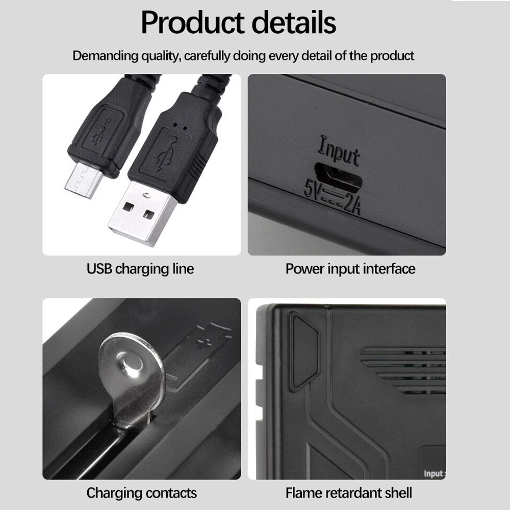 Зарядное устройство USB для 18650 26650 21700 18350 AA AAA 3,7 V/1,2 V литиевая NiMH батарея+ 1,2 V NIMH AAA аккумуляторная батарея 3a