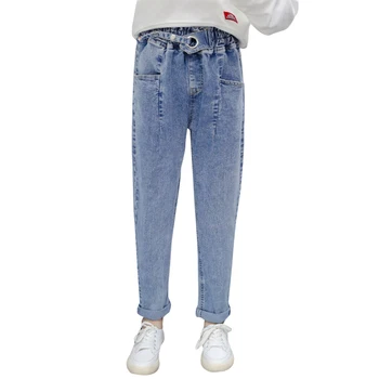 

Jeans For Girl Solid Color Jeans Kids Girl High Waist Jeans For Kids Casual Style Clothes For Girls 6 8 10 12 14