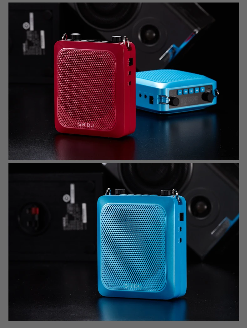 UHF беспроводной Bluetooth усилитель голоса 30 Вт портативный музыкальный плеер мегафон с микрофоном Пояс Поддержка AUX U диск USB Мини громкоговоритель