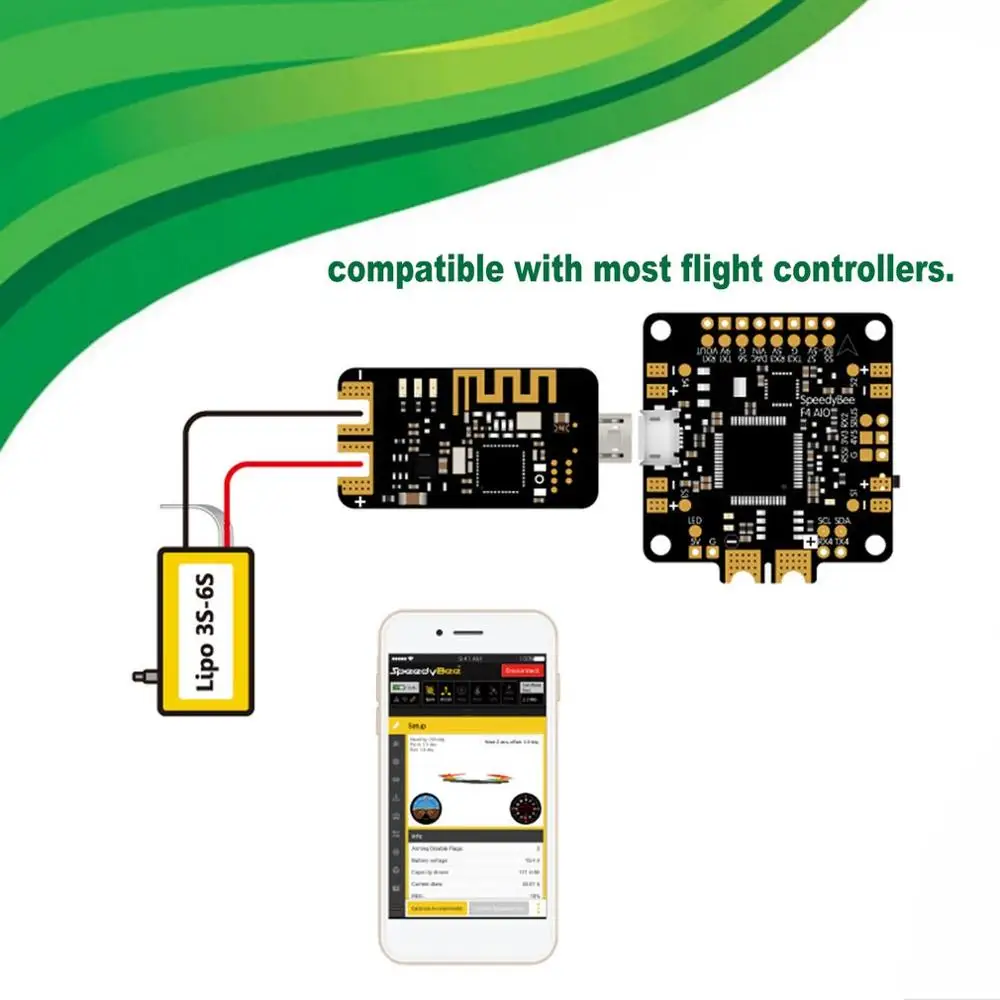 RunCam Speedybee Bluetooth USB адаптер для дрона поддержка STM32/Cp210x USB разъем совместимый для Betaflight F3/F4/F7 FPV Dron