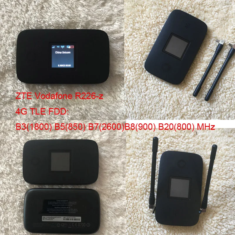  Unlocked ZTE Vodafone R226-z 4G LTE 300Mbps Mobile Hotspot Pocket router