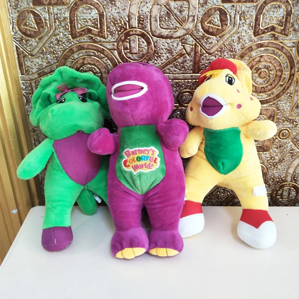 Dinosaur Barney Children Plush Toys Cartoon Doll Kid Stuffed Birthday Gift 3d dinosaur waterproof raincoat for children kids rain coat boys and girls jacket primary school students poncho 90 145cm