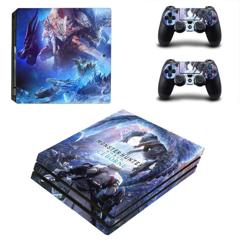 PS4 Pro стикер s Monster Hunter World Iceborne PS 4 Pro Кожа Стикеры для playstation 4 Pro консоль и контроллер
