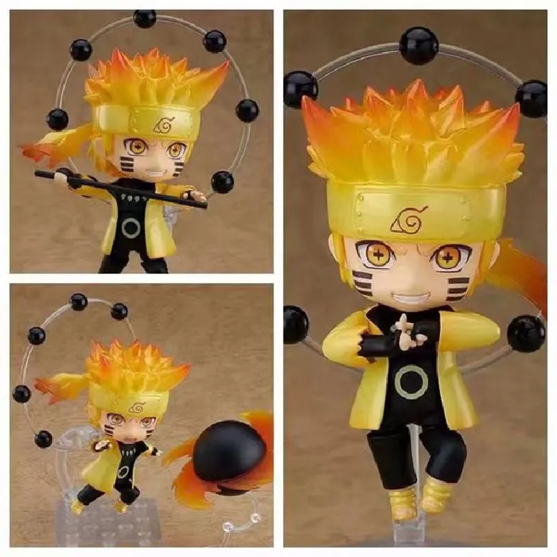 Naruto Uzumaki Anime Figures Sage Toys #1273 Cute Doll Shippuden Action Model Figurals Brinquedos Uchiha Sasuke Naruto Juguetes