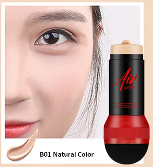 B01 Natural Color Супер смешанный консилер CC Stick Грибная головка с воздушной подушкой BB& CC крем Основа полное покрытие водостойкий консилер Стик - Цвет: B01 Natural Color