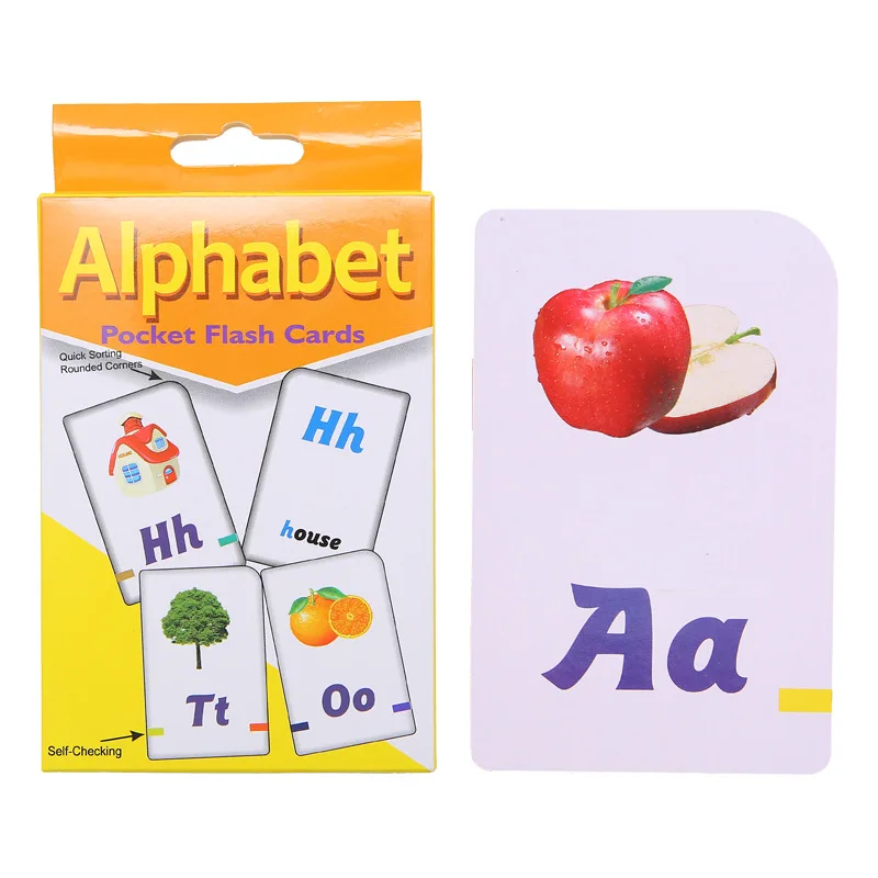 

New Children Cognitive Cards Montessori Materials Fun Letter Number English Flash Card Early Educational Toy Baby Training Cards