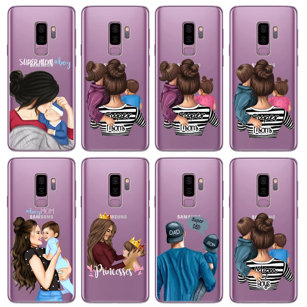 For Cover Samsung Galaxy S11 Mom Baby Girl Boy Family Case For Samsung S9 S8 S10 Plus S7 S10 S11 Lite Note9 8 Etui Phone Case Covers Aliexpress