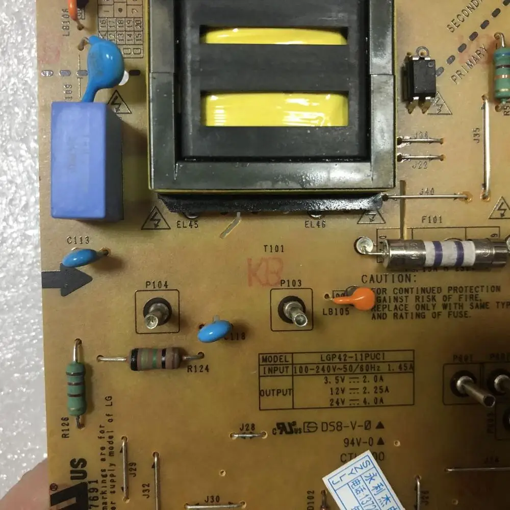 prueba para LG плата питания EAX64127301 PSLF-L016A 3PAGC10058A-R LGP42-11PUCI spot