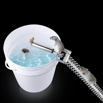 

Upgraded Version Of Automatic Mousetrap Household Pest Control Tool Stainless Steel Rolling Rod Mousetrap
