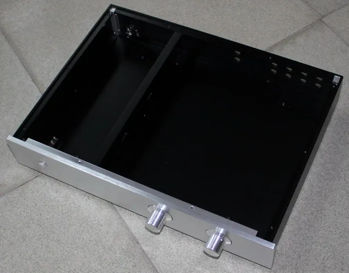 Full Aluminum amplifier chassis DIY amp Enclosure preamp case Box 425*313*70mm