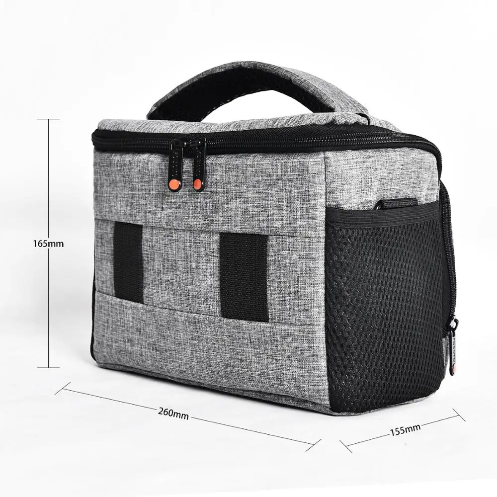 Fosoto-bolsa de Ombro Impermeável para Câmera Dslr Câmera de Vídeo para Canon Nikon Sony Lens Pouch Fotografia Photo Bag - Image 5