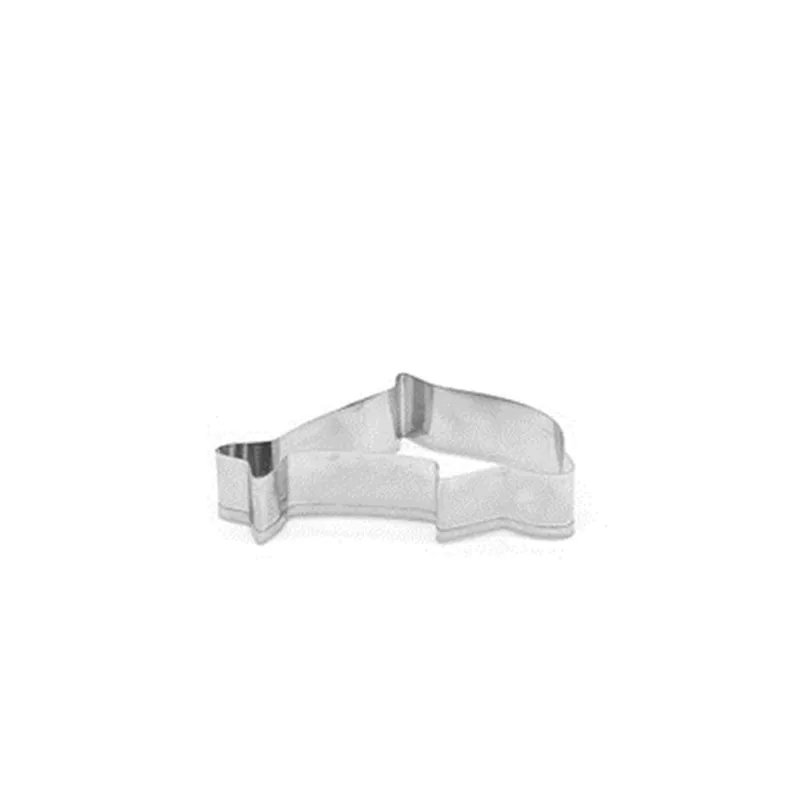 Dolphin Shape Stainless Steel Cookie Cutter Cookie Stamp Fondant Cutter Cake Embossing Stencil Biscuit Mold Baking Pastry Cutter