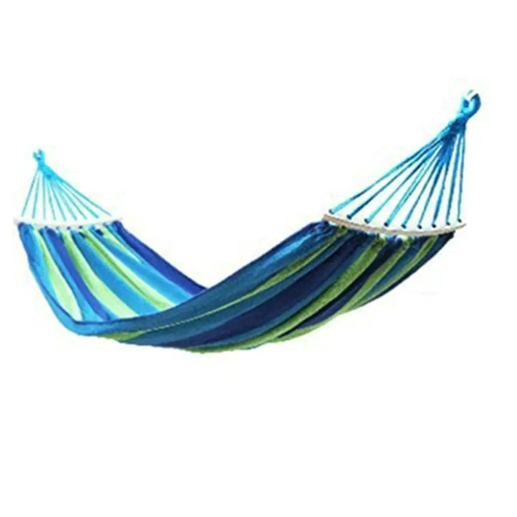 Portable Cotton Rope Outdoor Hammock Duyan Strong Enough Easy to Carry 120Kg Easy Fixing For Outdoor Sports - Цвет: Duble Person Red