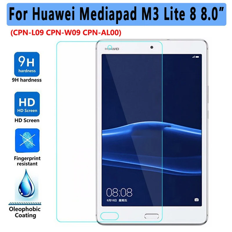 С уровнем твердости 9 H закаленное Стекло для huawei MediaPad M3 Lite 8 0 защитный экран