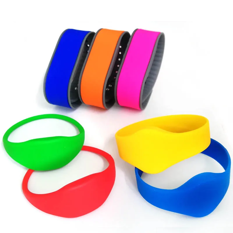 Waterproof Wristband 13.56MHZ RFID ISO14443A F08 Wristband MF Classic 1K S50 Silicone Bracelet New Design 4