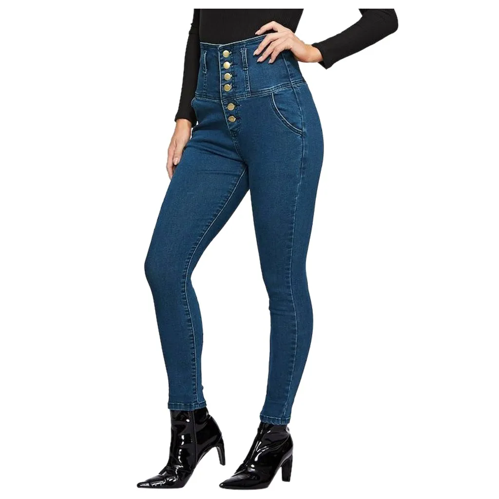 JAYCOSIN JESNSFashion женские Стрейчевые джинсы с низкой талией, Стрейчевые тонкие сексуальные узкие брюки, джинсы карандаш длиной размера плюс 1212