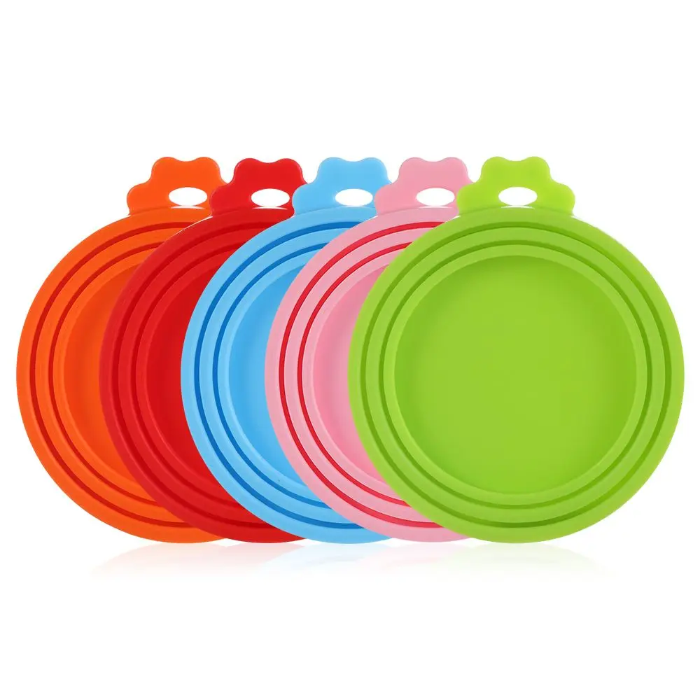Hot Box Cover Keep Fresh Silicone Can Lid Food Tin Cover Pet Can Covers Cans Cap Food Cover Fresh Keeping Cover Preservation Cover