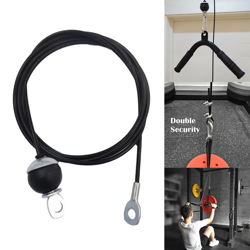 Heavy Duty Fitness DIY Pulley Cable Attachment for Triceps Shoulder Workout Gym Fitness Equipment Weight Lifting Accessories