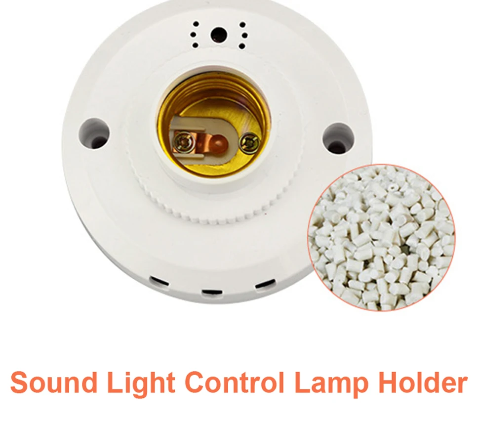 ZUCZUG Energy Saving Threaded Wallplate Switch Accessories E27 LED Smart Voice Control Delay Lnduction Switch Accessories