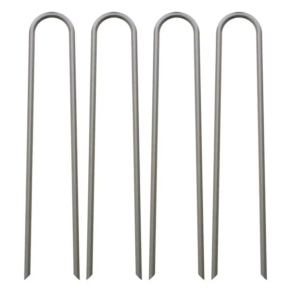 Gardening U-shaped Nails Metal Lawn nails Ground Nail Stakes Landscape Staples and Fence Stake For Fixing Weed Fabric Mesh Floor